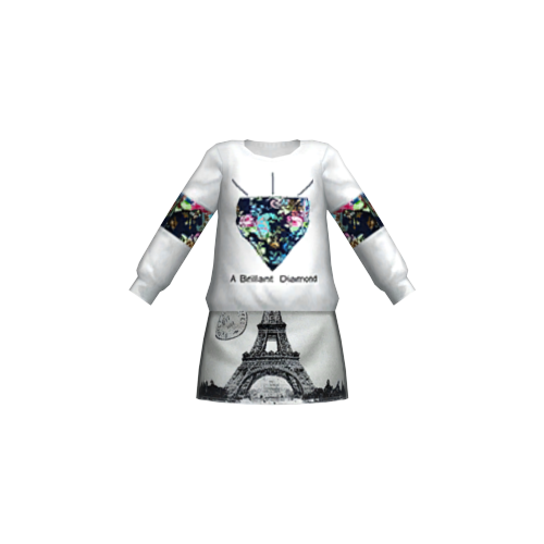 Váy bộ Kim Cương, Paris trắng 7 ngày