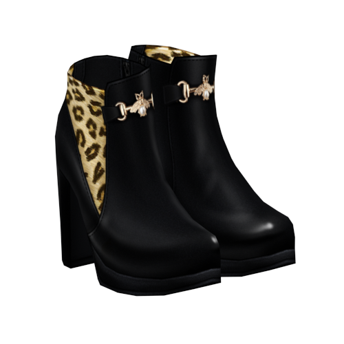 Combat boots họa tiết, da báo FENDI 30 ngày